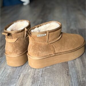 BearPaw Suede Platform Ugg Boot